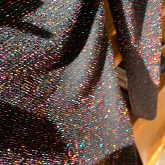 Urban outfitters black long sleeved multicolor sparkle top - Picture 4 of 5